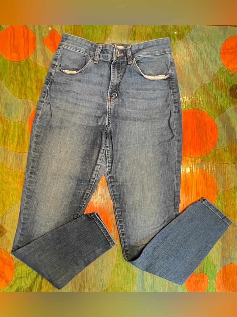 SO Womens Jeans Size 11/30W Ultimate Jegging High Rise Blue Denim Skinny Leg